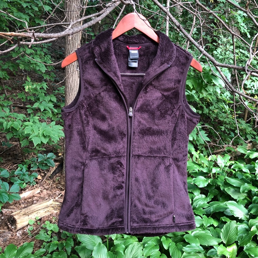 The North Face Fleece Vest in deep purple